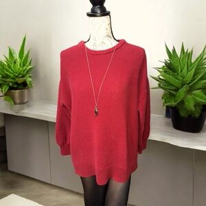 Old Navy Knit Long Sleeve Sweater Size Large / Red